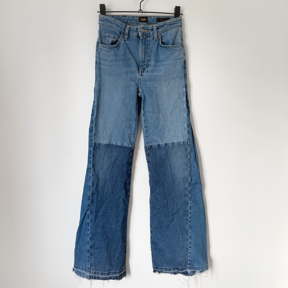 Lee Jeans Multi-Toned Frayed Hem Jeans